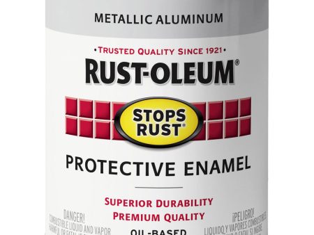 Rust-Oleum Stops Rust Indoor and Outdoor Aluminum Rust Prevention Paint 1 qt Fashion