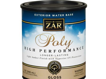 ZAR Gloss Light Amber Water-Based Polyurethane 1 qt Online Hot Sale