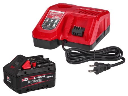 Milwaukee 18V M18 XC 8 Ah Lithium-Ion Battery and Charger Starter Kit 2 pc For Discount