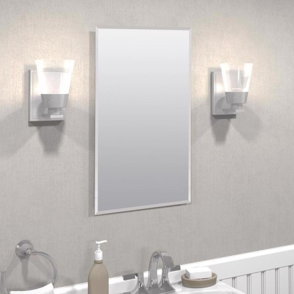 Zenna Home 26 in. H X 16 in. W X 4-1 2 in. D Rectangle Medicine Cabinet Mirror Discount