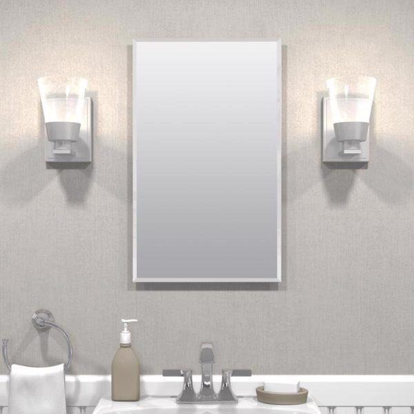 Zenna Home 26 in. H X 16 in. W X 4-1 2 in. D Rectangle Medicine Cabinet Mirror Discount