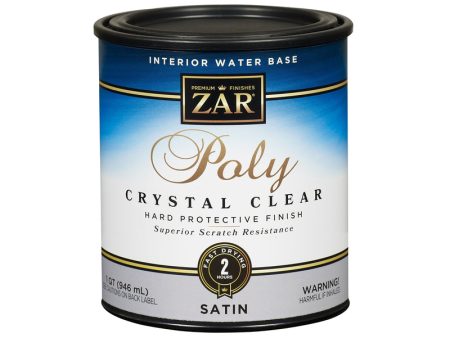 ZAR Aqua Satin Clear Water-Based Polyurethane 1 qt Online now