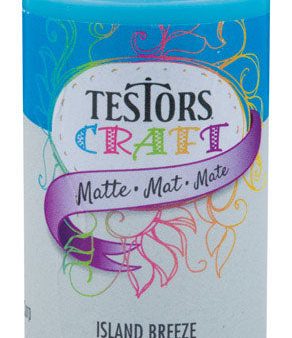 Testors Matte Island Breeze Water-Based Craft Paint Interior 2 oz Online