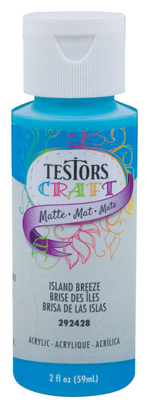 Testors Matte Island Breeze Water-Based Craft Paint Interior 2 oz Online