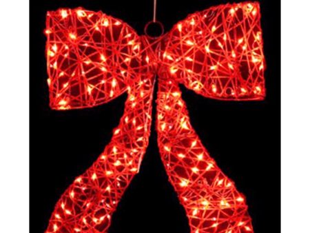 Sienna LED Red Bow 23.6 in. Hanging Decor Hot on Sale