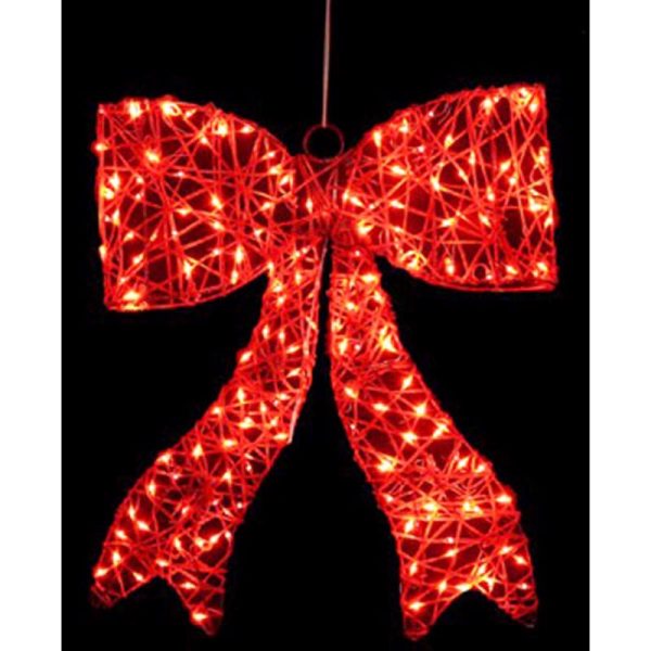 Sienna LED Red Bow 23.6 in. Hanging Decor Hot on Sale