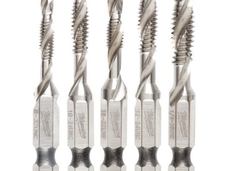 Milwaukee Shockwave Metal Drill and Tap Set Hex Shank 5 pc Supply