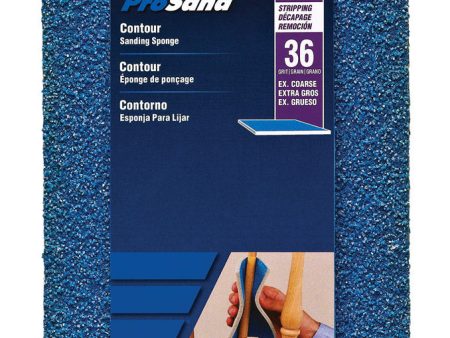 Norton ProSand 5.5 in. L X 4.5 in. W X 0.875 in. 36 Grit Extra Coarse Contour Sanding Sponge Online now