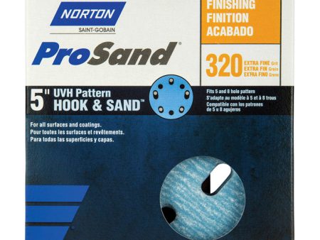 Norton ProSand 5 in. Ceramic Alumina Hook and Loop Sanding Disc 320 Grit Extra Fine 10 pk Online