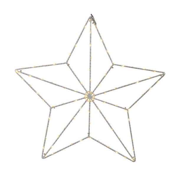 Celebrations LED Warm White Star Silhouette 15 in. Hanging Decor Online now