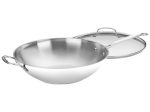 Cuisinart Chef s Classic Stainless Steel Skillet w Lid 14 in. Silver Discount