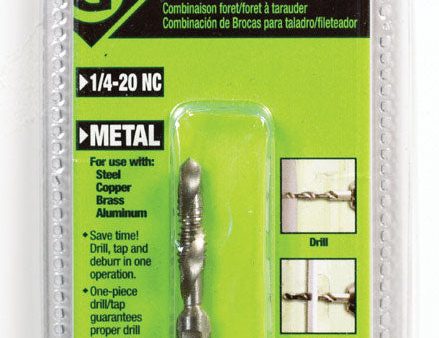 GREENLEE High Speed Steel Drill and Tap Bit 1 4-20 1 pc Online Sale