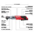 Milwaukee M12 FUEL 1 2 in. Brushless Cordless Ratchet Tool Only For Discount