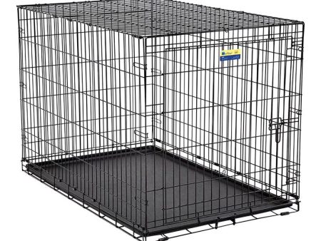 Pet Essentials Extra Large Steel Dog Crate Black 32.5 in. H X 30.25 in. W X 48.75 in. D Hot on Sale