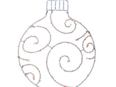 Celebrations LED Red White Ornament Silhouette 15 in. Hanging Decor Online