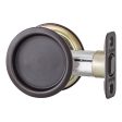 Kwikset Oil Rubbed Bronze Metal Indoor Round Pocket Door Lock Online now