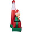 Gemmy Giant Christmas Inflatable Peanuts Gang Christmas Stage Scene 86 in. Inflatable Fashion