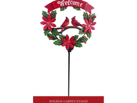 Alpine Warm White Holiday Garden Stakes 42 in. Pathway Decor Sale