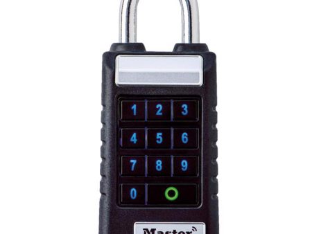 Master Lock ProSeries 5.43 in. H X 1.71 in. W X 2.43  L Metal Single Locking Bluetooth Padlock Discount