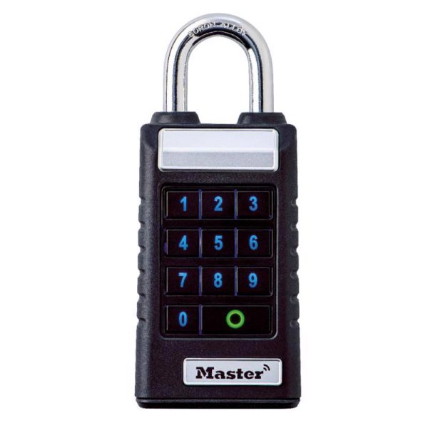 Master Lock ProSeries 5.43 in. H X 1.71 in. W X 2.43  L Metal Single Locking Bluetooth Padlock Discount