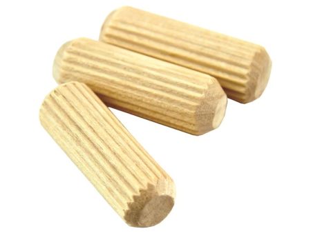 Richelieu Fluted Wood Dowel Pin 5 16 in. D X 1.5 in. L 33 pk Natural Supply