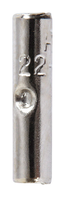 Jandorf 22-18 Ga. Insulated Wire Terminal Butt Splice Silver 5 pk For Discount