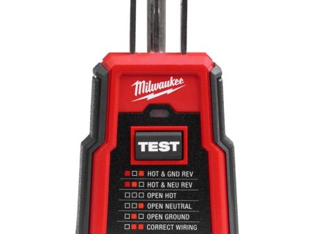 Milwaukee LED Receptacle Tester 1 pk For Sale