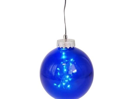 Celebrations LED Blue Ornament 5 in. Hanging Decor Hot on Sale