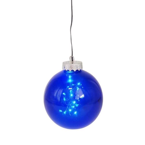 Celebrations LED Blue Ornament 5 in. Hanging Decor Hot on Sale