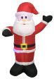 Hometown Holidays 90337 Christmas Inflatable Santa, 4 ft H, Nylon, White, Internal Light Music: Internal Light For Discount