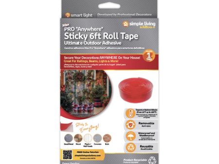 Simple Living Solutions 6ft Roll of Sticky Tape Hanger For Sale