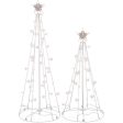 Celebrations LED Cool White String Light Tree 3 ft. and 4 ft. Yard Decor For Sale