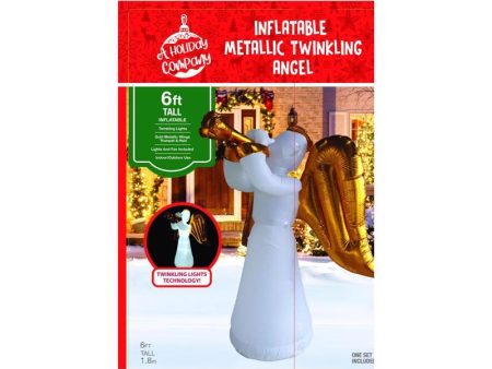 A Holiday Company LED Angel with Gold 6 ft. Inflatable Online