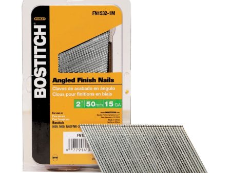 Bostitch 2 in. L X 15 Ga. Angled Strip Coated Finish Nails 1,000 pk Discount