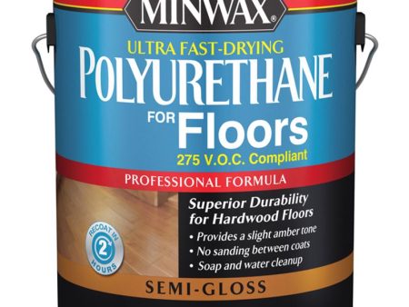 Minwax Ultra Semi-Gloss Clear Water-Based Fast-Drying Polyurethane 1 gal For Discount