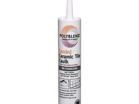 Custom Building Products Polyblend Charcoal Siliconized Acrylic Tile Caulk 10.5 oz For Discount