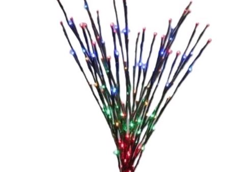 Celebrations Platinum LED RGBW Light Burst 30 in. Yard Decor on Sale