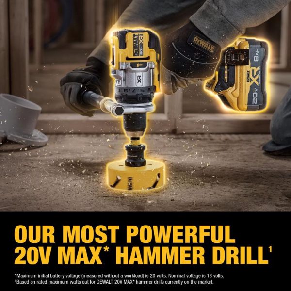 DeWalt 20V MAX XR 1 2 in. Brushless Cordless Hammer Drill Kit (Battery & Charger) Supply