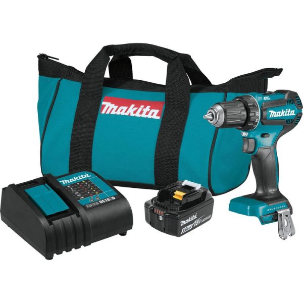 Makita 18V LXT 1 2 in. Brushless Cordless Drill Driver Kit (Battery & Charger) Online Hot Sale