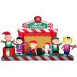 Gemmy Giant Christmas Inflatable Peanuts Gang Christmas Stage Scene 86 in. Inflatable Fashion