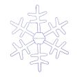 Celebration LED Warm White Snowflake 36 in. Yard Decor For Discount