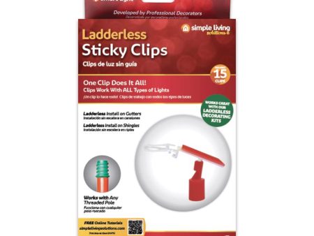 Simple Living Solutions Ladderless Sticky Light Clip Hanger Online Sale