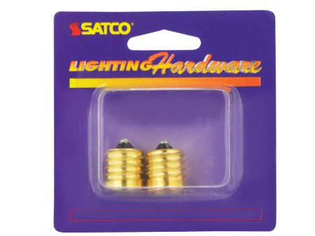 Satco Brass Intermediate to Candelabra Base Socket Reducer 2 pk Cheap