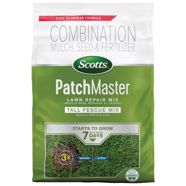 Scotts PatchMaster Tall Fescue Grass Sun or Shade Seed Fertilizer Mulch Repair Kit 10 lb Cheap