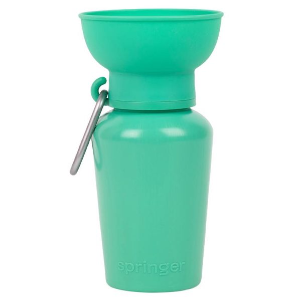 Springer Green Flip Plastic Pet Travel Bottle For Dogs Supply