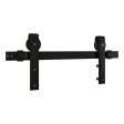 National Hardware Designer Matte Black Steel Barn Door Hanger Kit 1 pc Cheap