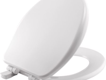 Mayfair by Bemis Alesio Slow Close Round White Enameled Wood Toilet Seat Hot on Sale