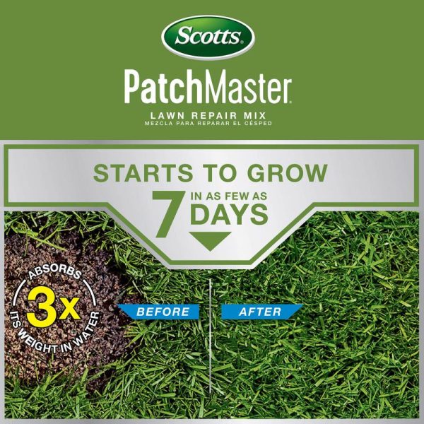 Scotts PatchMaster Tall Fescue Grass Sun or Shade Seed Fertilizer Mulch Repair Kit 10 lb Cheap