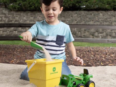 Tomy John Deere Farm Sandbox Set Green Yellow 3 pc Sale