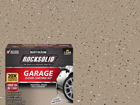 Rust-Oleum RockSolid Mocha Epoxy Garage Floor Coating Kit 76 oz For Sale